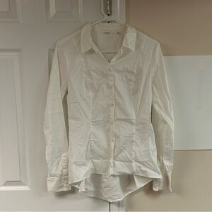 Women's White Button-Up Shirt